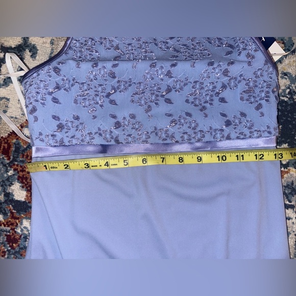 NEW I.N. San Francisco Evening Gown Sequins Prom Formal Juniors Sz M Blue Dress - Picture 9 of 15